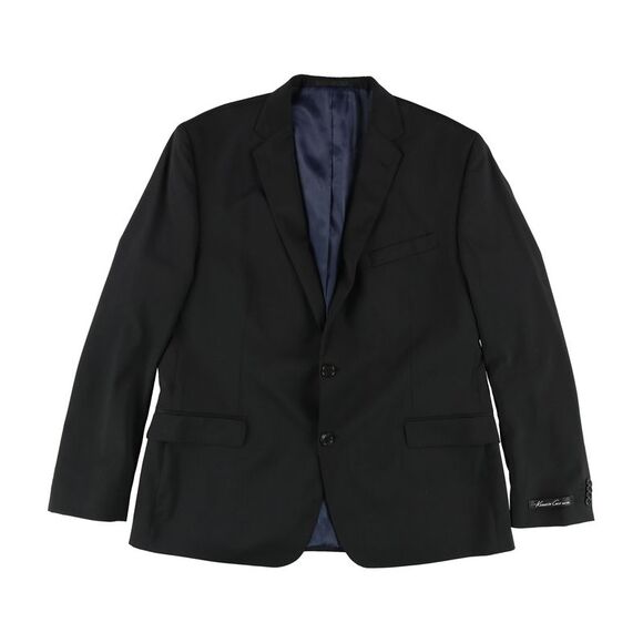 Kenneth Cole Mens Performance Wear Two Button Blazer Jacket Black NWT